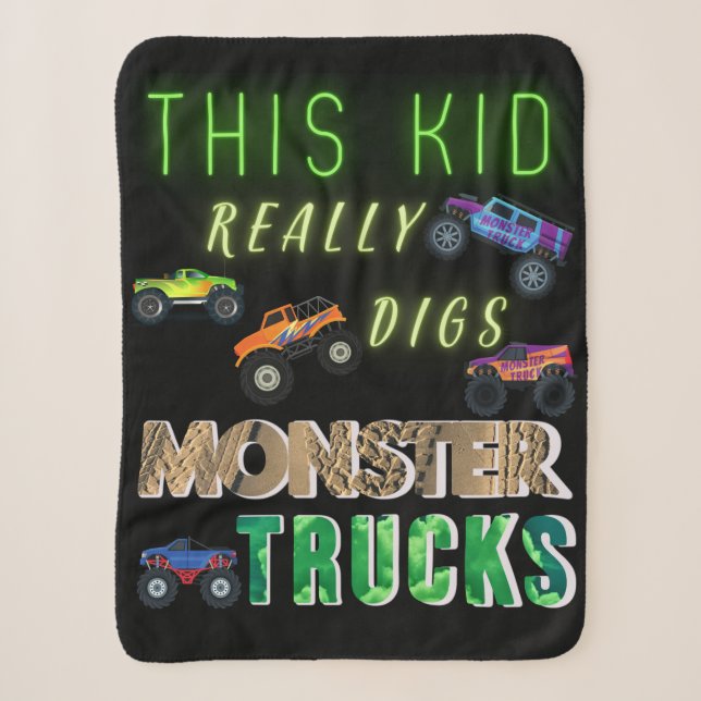 Dieses Kind bekommt wirklich Monster-LKW. Sherpadecke (Vorderseite)