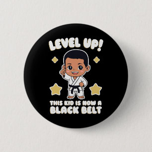 Dieses Kind ist jetzt ein Karate-Hapkido-Preis für Button