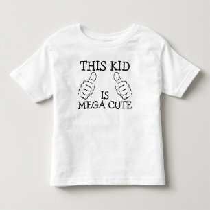 Dieses Kind ist Mega Niedlich Personalisiert Kleinkind T-shirt