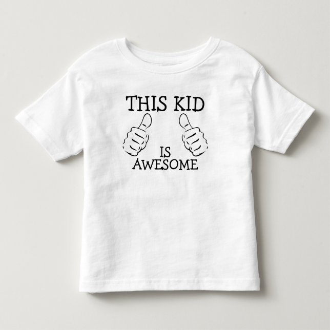Dieses Kind ist Phantastisch Personalisiert Kleinkind T-shirt (Vorderseite)