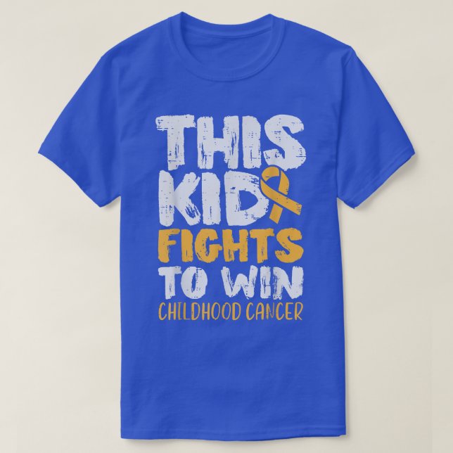 Dieses Kind kämpft, um das Bewusstsein für Krebs b T-Shirt (Design vorne)