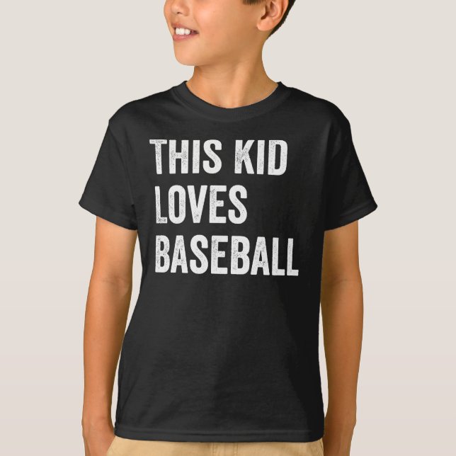 Dieses Kind Lieben Baseball Lover T-Shirt (Vorderseite)