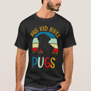 Dieses Kind Lieben Mops Hunde Jungen Mädchen Mops T-Shirt