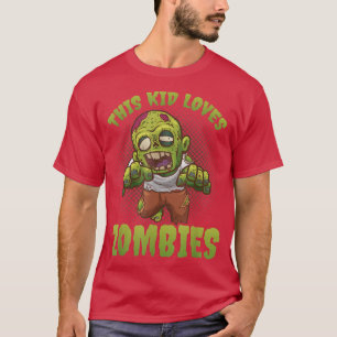 Dieses Kind Lieben Zombies Halloween Trick Leckere T-Shirt