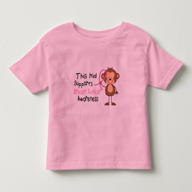 Dieses Kind stützt Brustkrebs-Bewusstsein Kleinkind T-shirt (Vorderseite)