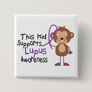 Dieses Kind stützt Lupus-Bewusstsein Button