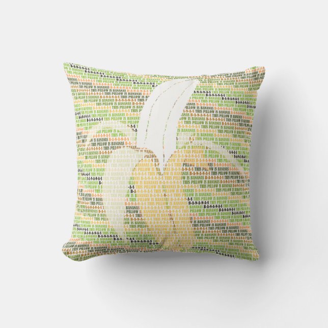 Dieses Kissen ist Bananen (Vorderseite)