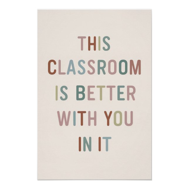 Dieses Klassenzimmer ist besser bei Ihnen - inspir Poster (Vorderseite)