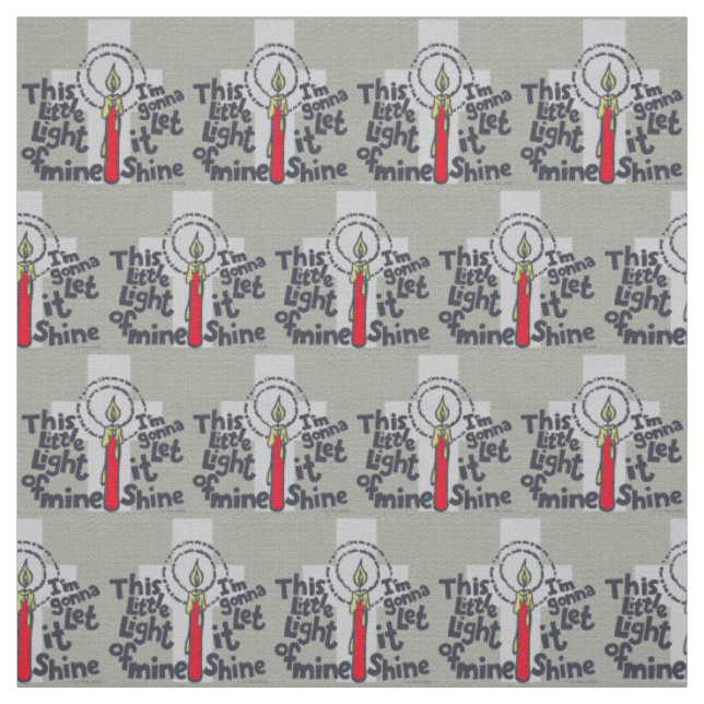 Dieses kleine Christliche Licht Stoff (Muster)