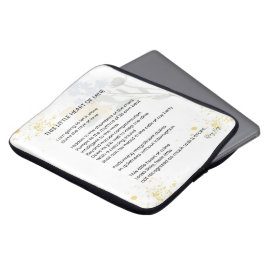 Dieses kleine Herz von mir - Dankesgedicht Laptopschutzhülle