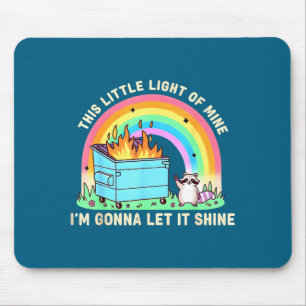 Dieses kleine Licht des Waschbären-Müllcontainer-F Mousepad