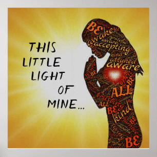Dieses kleine Licht meiner Christlichen Wortart Poster