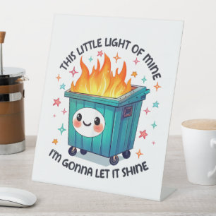 Dieses kleine Licht von mir, ich werde es leuchten Sockelschild