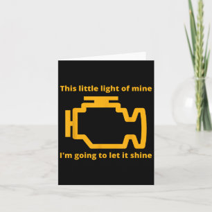 Dieses kleine Licht von mir - Karo Motor Light Karte