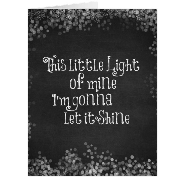 Dieses kleine Licht von mir Lasse es Shine (Vorderseite)