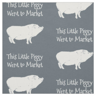 Dieses kleine Piggy ging, Gewohnheit zu vermarkten Stoff