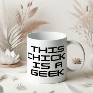 Dieses Küken ist ein Geek Kaffeetasse