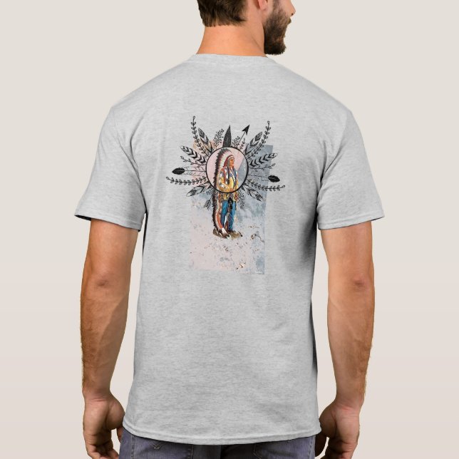 "Dieses Land ist mein Land" Der T - Shirt der Männ (Rückseite)