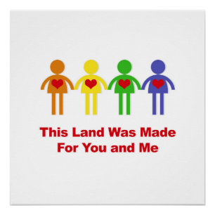 Dieses Land wurde für dich und mich geschaffen Poster