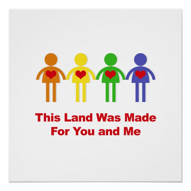 Dieses Land wurde für dich und mich geschaffen Poster (Vorderseite)