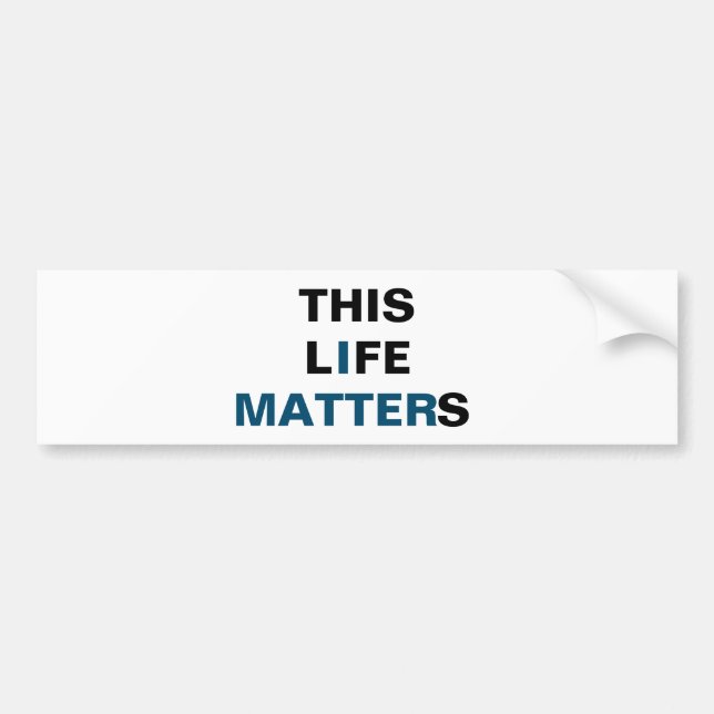 DIESES LEBEN IST bumbersticker von Bedeutung Autoaufkleber (Vorne)