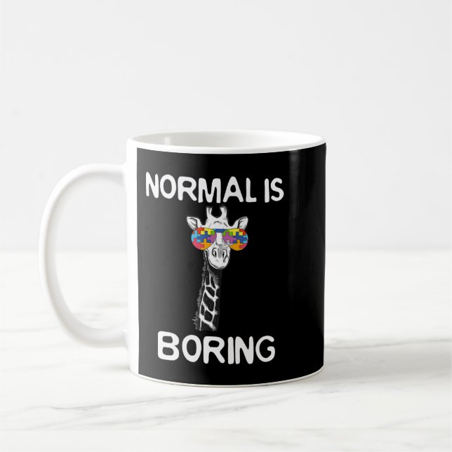 Dieses lustige Grafikdesign zeigt Giraffen mit Co Kaffeetasse (Links)