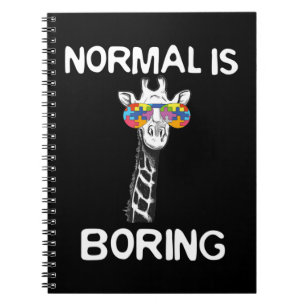 Dieses lustige Grafikdesign zeigt Giraffen mit Co Notizblock