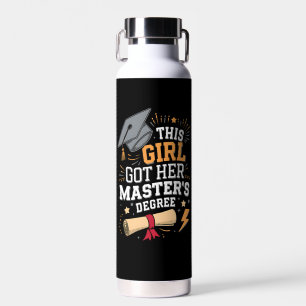 Dieses Mädchen hat ihren Master-Abschluss gemacht Trinkflasche