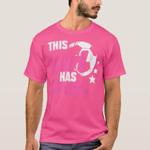 Dieses Mädchen hat Ziele - Lustige Fußballspieleri T-Shirt