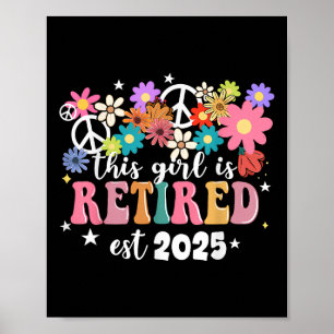 Dieses Mädchen ist 2025 Retro Shirt floraler Retir Poster