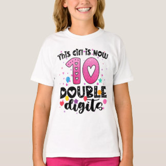 Dieses Mädchen ist jetzt 10 zweistellige Geburtsta T-Shirt