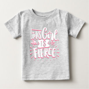 Dieses Mädchen Ist Stark Mädchen-Empowerment Baby T-shirt