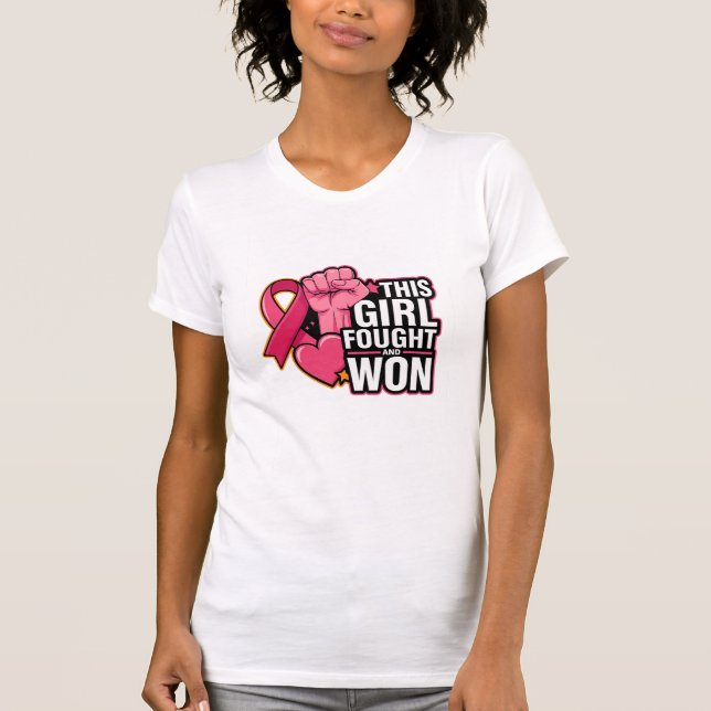 Dieses Mädchen kämpfte und gewann T-Shirt (Vorderseite)