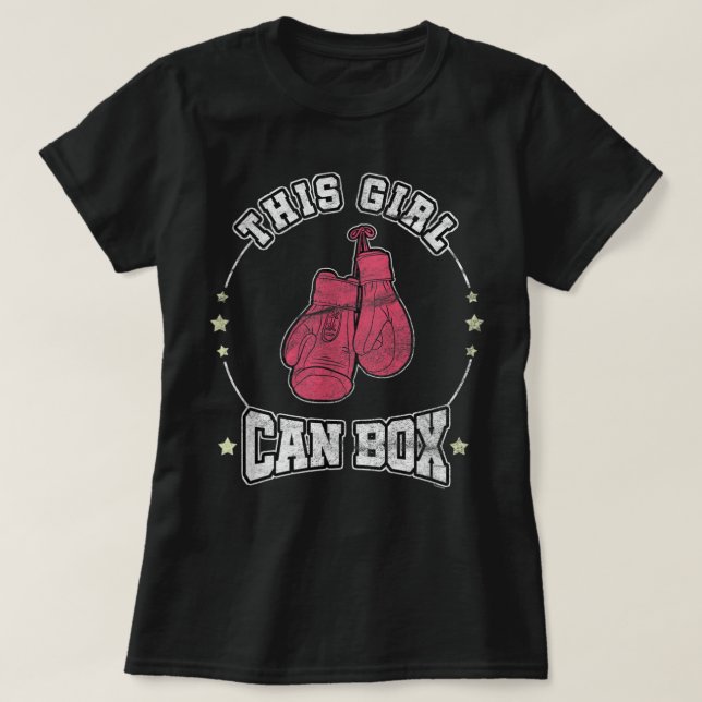 Dieses Mädchen kann Box Coolen Frauen Boxer Boxen  T-Shirt (Design vorne)
