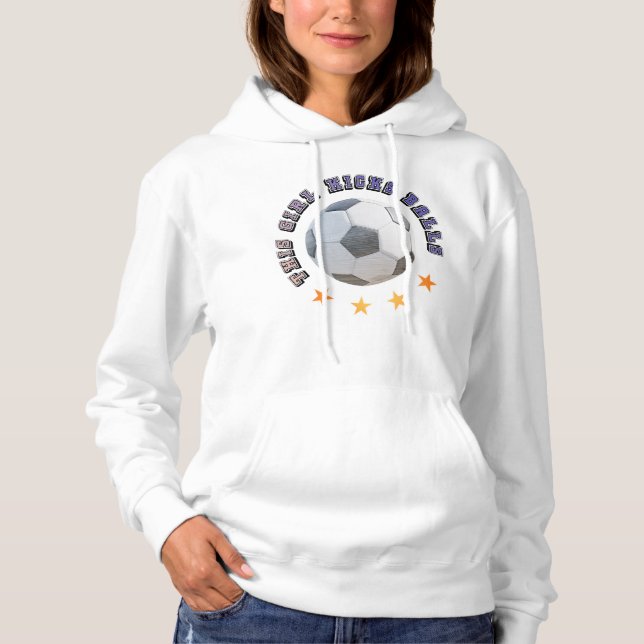 Dieses Mädchen kicks Balls Hoodie (Vorderseite)