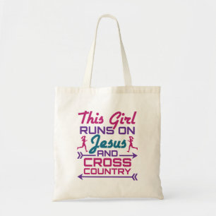 Dieses Mädchen läuft auf Jesus und Cross Country Tragetasche