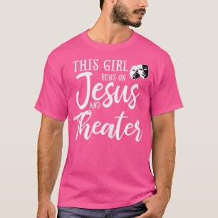 Dieses Mädchen läuft auf Jesus und Theater Christl T-Shirt