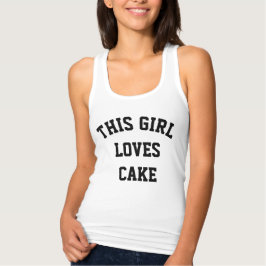 Dieses Mädchen Liebe Cake Tank Top