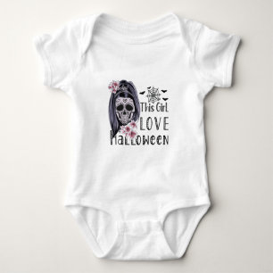 Dieses Mädchen Liebe Halloween Baby Strampler