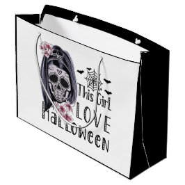 Dieses Mädchen Liebe Halloween Große Geschenktüte
