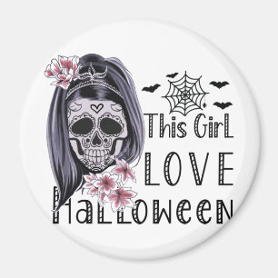 Dieses Mädchen Liebe Halloween Magnet