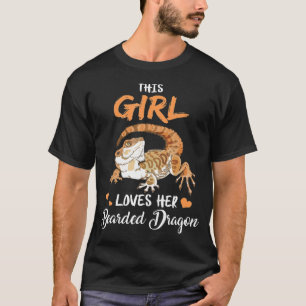 Dieses Mädchen Liebe ihr bärtige Drachenechse Rept T-Shirt