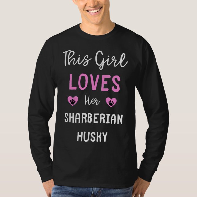 Dieses Mädchen Liebe ihr Sharberian Husky Sharberi T-Shirt (Vorderseite)