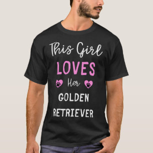 Dieses Mädchen Liebe ihre goldene Retriever Golden T-Shirt