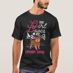 Dieses Mädchen Liebe ihre Yorkshire Terrier Girl Y T-Shirt