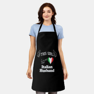 Dieses Mädchen Liebe ihren italienischen Ehemann Schürze