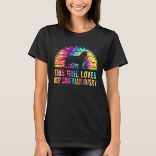 Dieses Mädchen Liebe ihren sibirischen Husky Gefär T-Shirt
