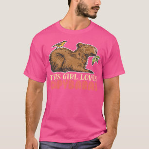 Dieses Mädchen Lieben Capybaras Rodent Animal Capy T-Shirt
