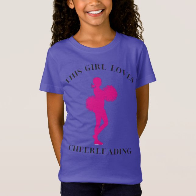 Dieses Mädchen Lieben Cheerleader T - Shirt (Vorderseite)