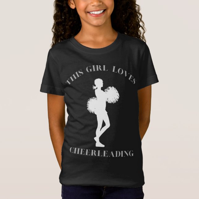 Dieses Mädchen Lieben Cheerleader T - Shirt (Vorderseite)